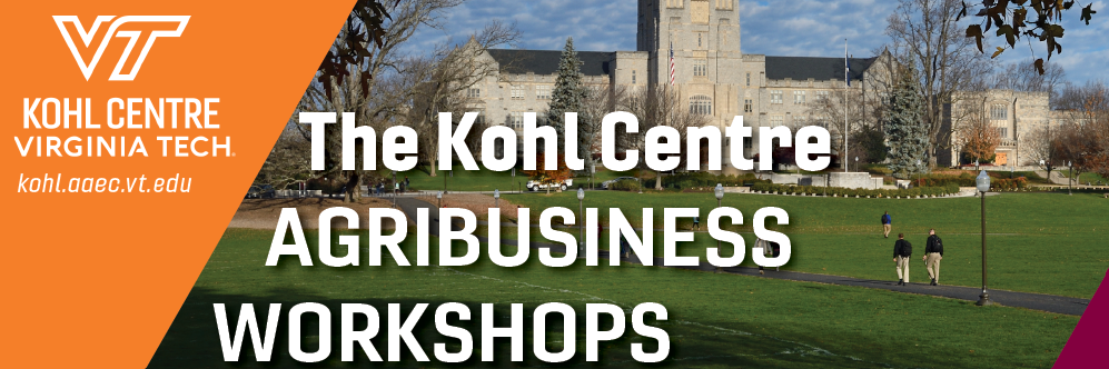 The Kohl Centre invites you to join us for our Fall 2025 Agribusiness Workshops