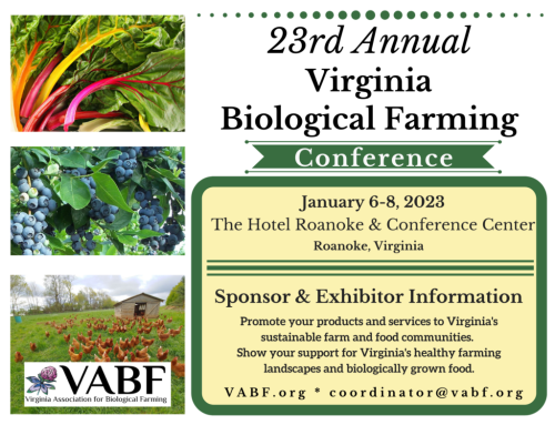 22nd annual Virginia Biological Farming Conference