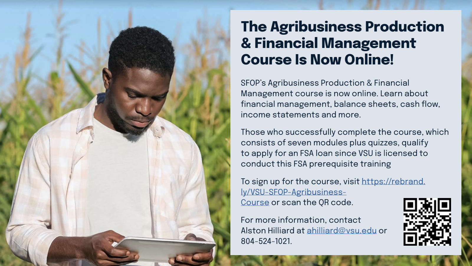 The Agribusiness Production & Financial Management Course Is Now Online!